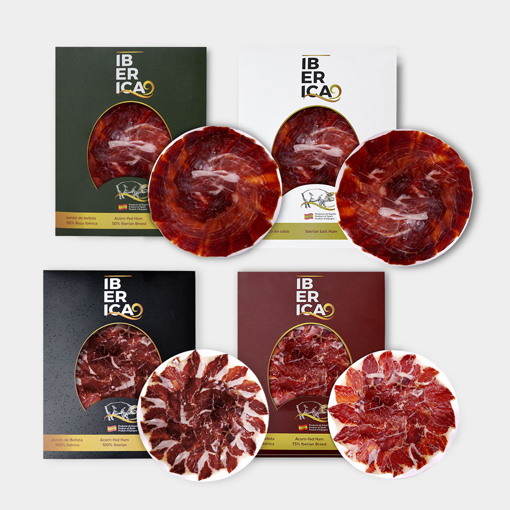 Pack Mix - Sobres Jamón Ibérico 100g (Cortado a Cuchillo)