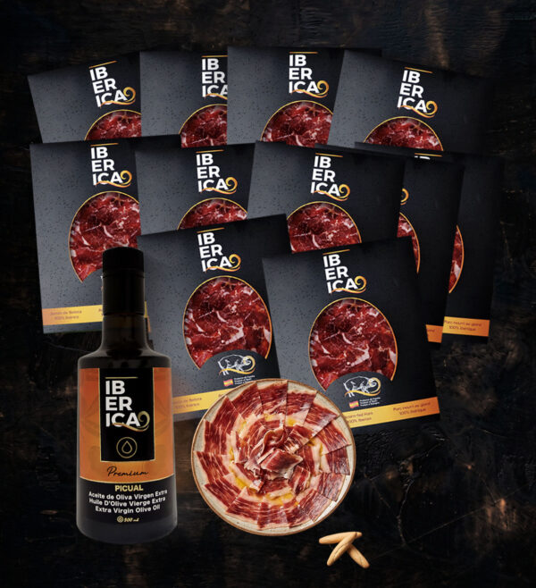 Pack Ibérico Mundial | Pack 12 Jamón 100% Ibérico de Bellota. 100g