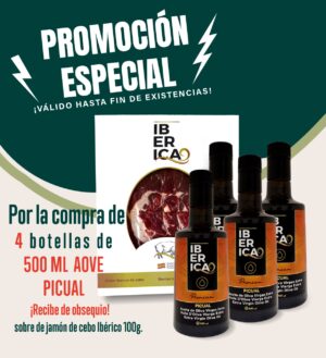 Pack AOVE Picual 500ml x 4 Ud.