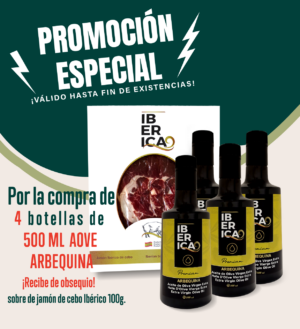 Pack AOVE Arbequina 500ml x 4 Ud.
